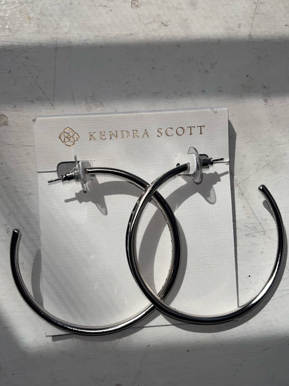 Kendra Scott Silver-Tone Hoop Earrings